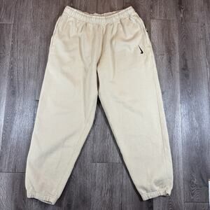 Nike x Billie Eilish Fleece Pants DQ7752-202 Mushroom Sequoia Mens Sz Large